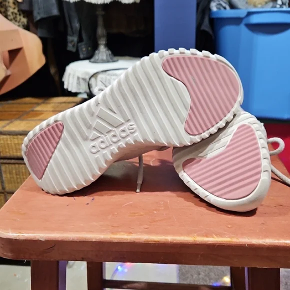 Adidas Gray and Pink Athletic Shoes - Picture 3 of 5